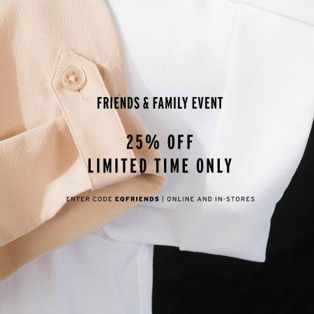 Equipment 25% Off Friends & Family!