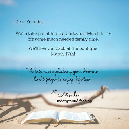 Spring Break Time