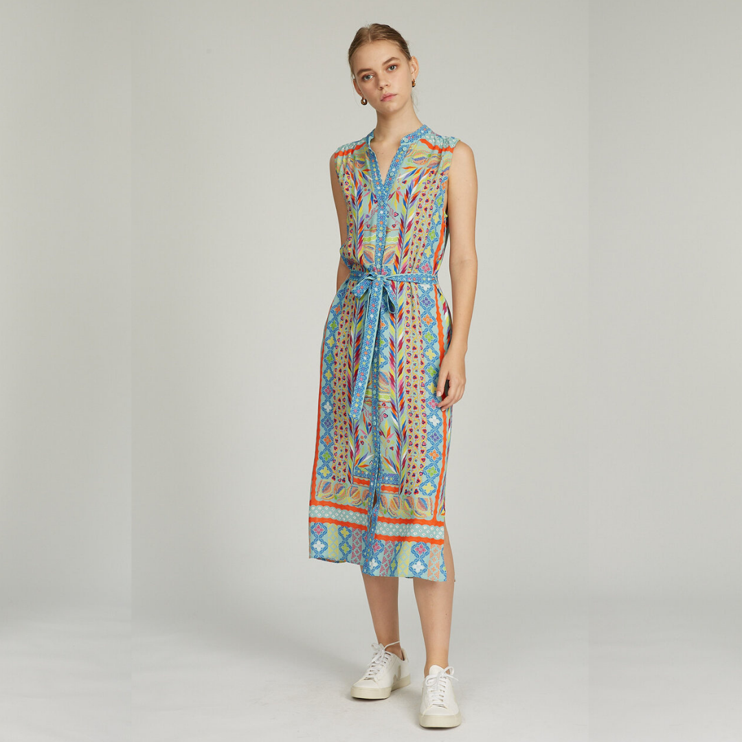 Tilly Midi Dress US6/UK10 / Patched Needlework Placement
